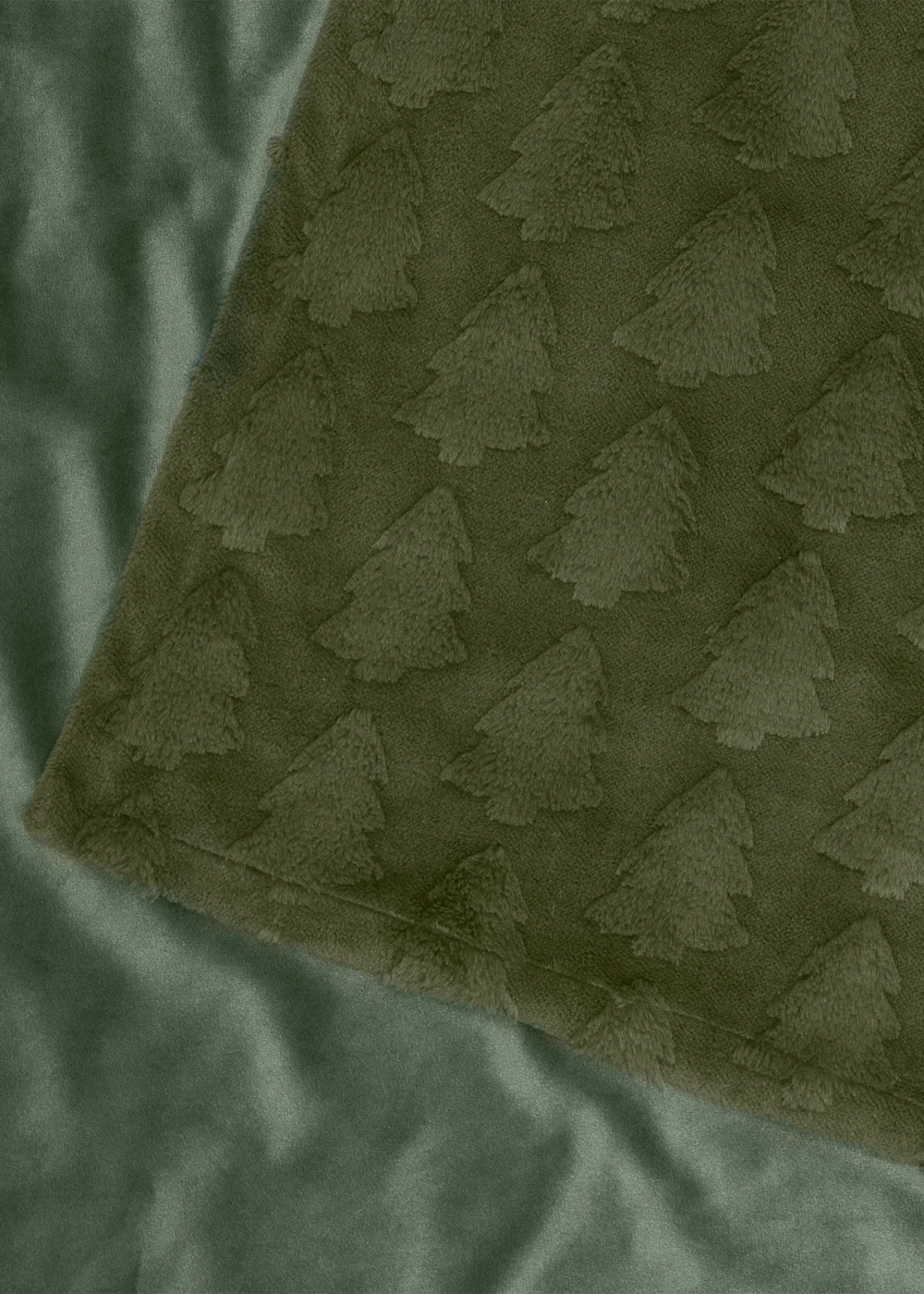 Furn Pines Faux Fur Forest Green Throw - 200cm Image 5