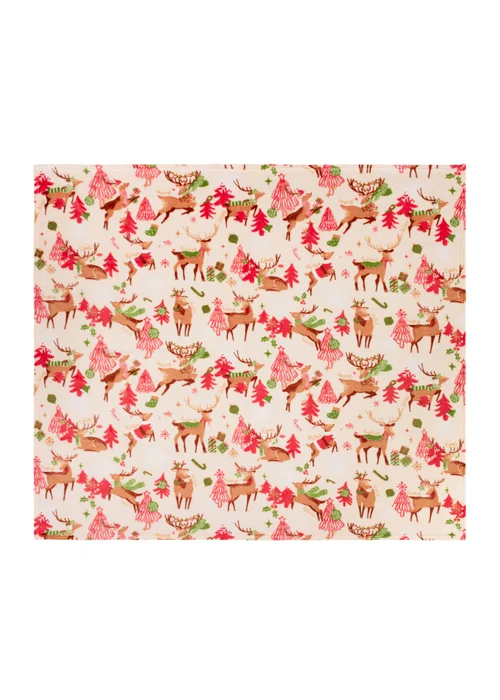 Duvet Day Sleigh Team Printed Fleece Multi Throw - 130cm x 150cm Image 3
