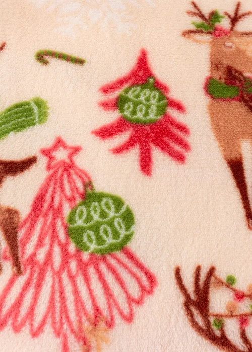 Duvet Day Sleigh Team Printed Fleece Multi Throw - 130cm x 150cm Image 4