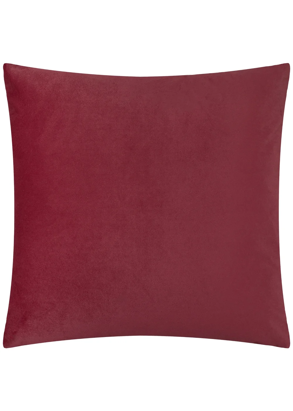 Paoletti Evoke Cut Velvet Burgundy Cushion - 55 x 55cm Image 2