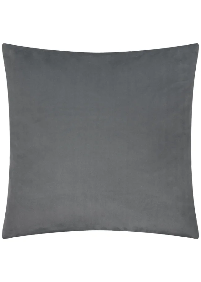 Paoletti Savoy Stripe Velvet Charcoal Cushion