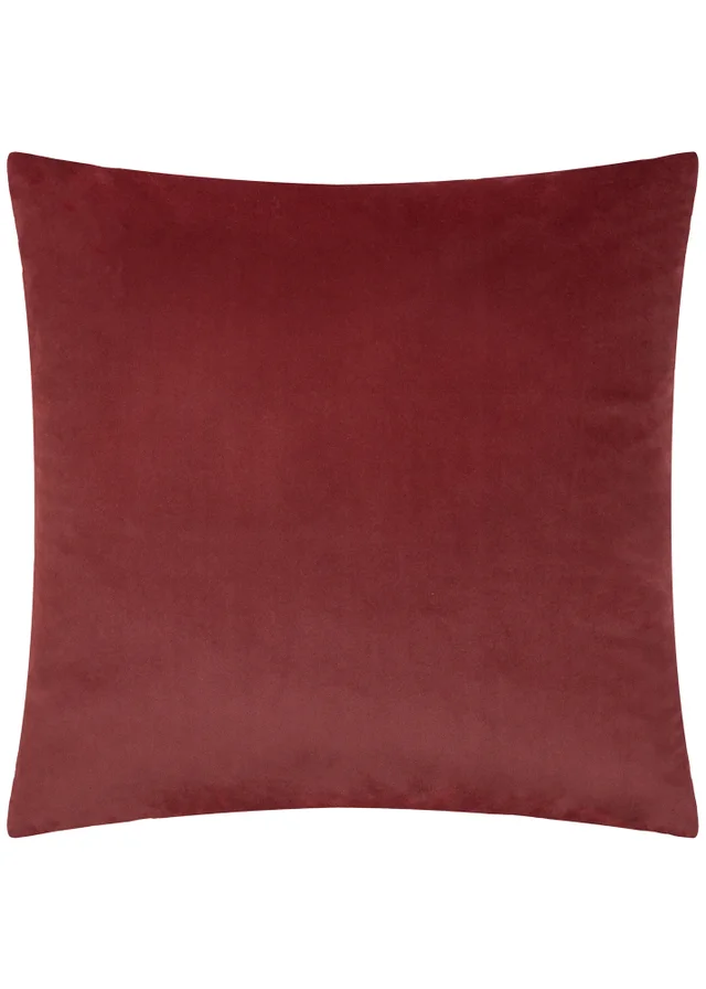 Paoletti Savoy Stripe Velvet Burgundy Cushion