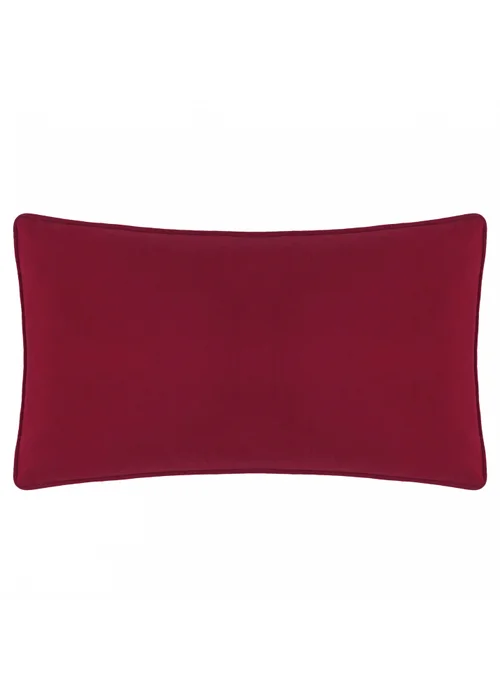 Furn Joy To All Embroidered Velvet Snow Berry Cushion - 30 x 50cm Image 3