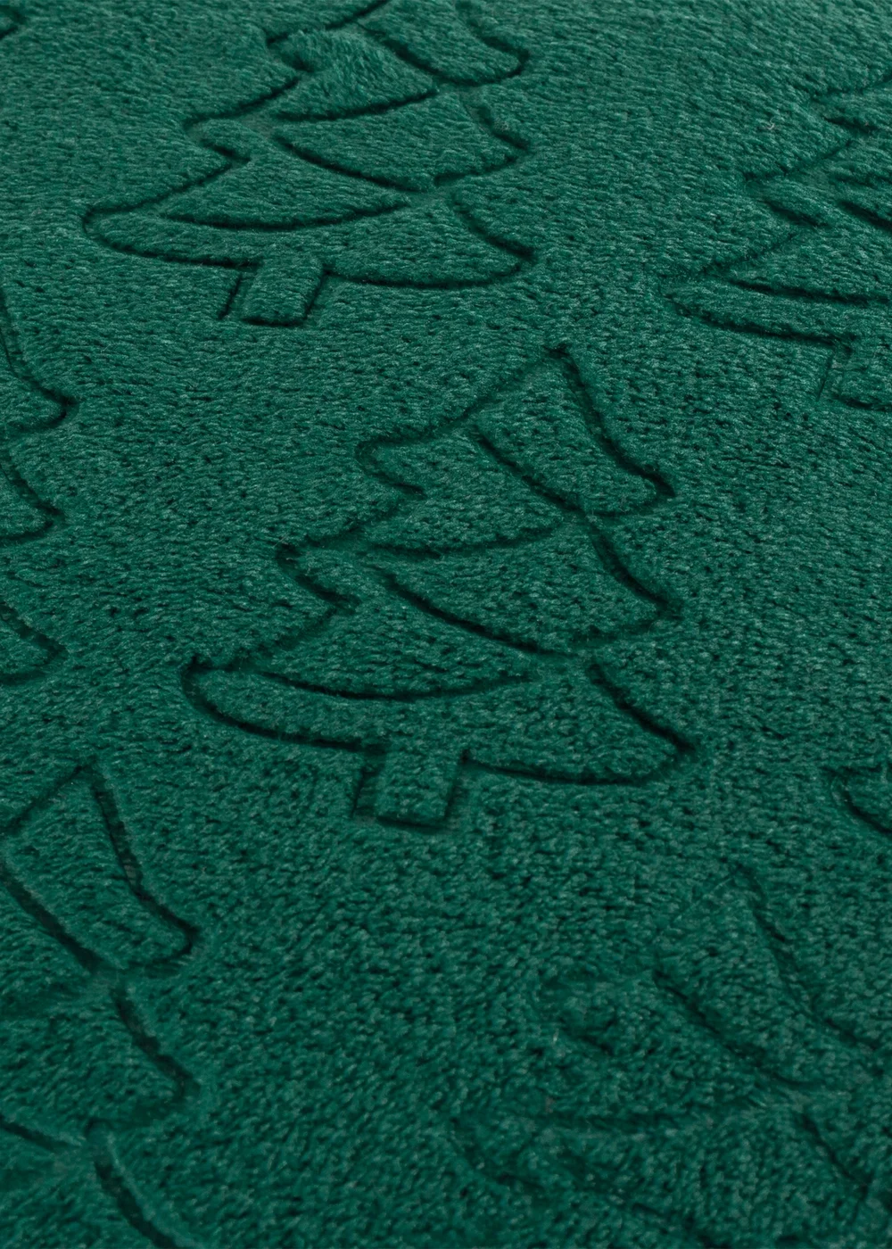 Furn Festive Trees Embossed Emerald Cushion - 50cm x 50cm Image 3