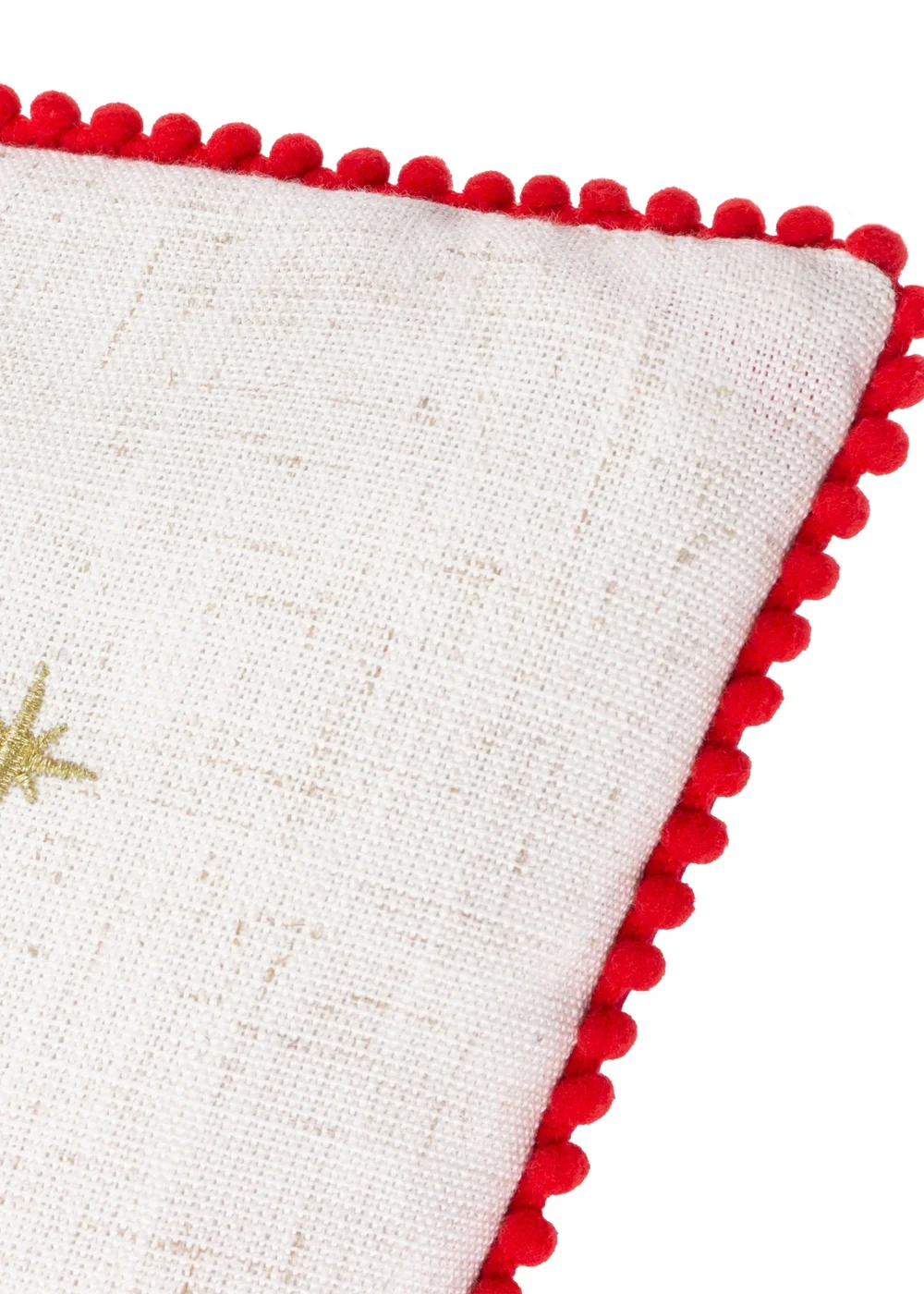 Wylder Nature Twinkling Tree Embroidered Natural Cushion - 45cm x 45cm Image 4