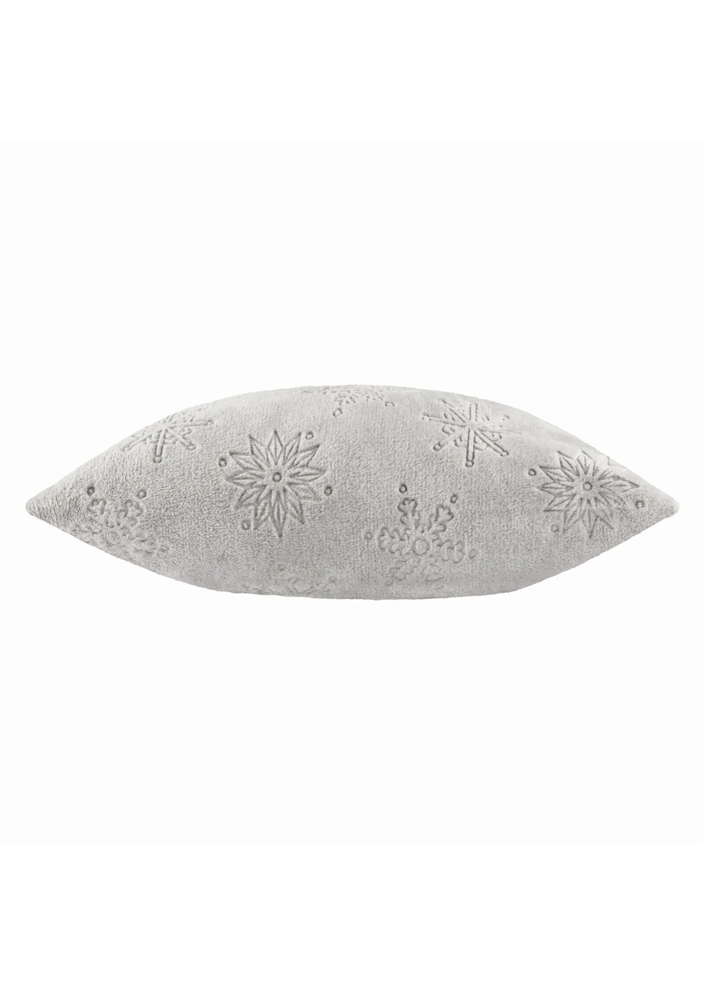 Furn Snowflakes Embossed Grey Cushion - 50cm x 50cm Image 3