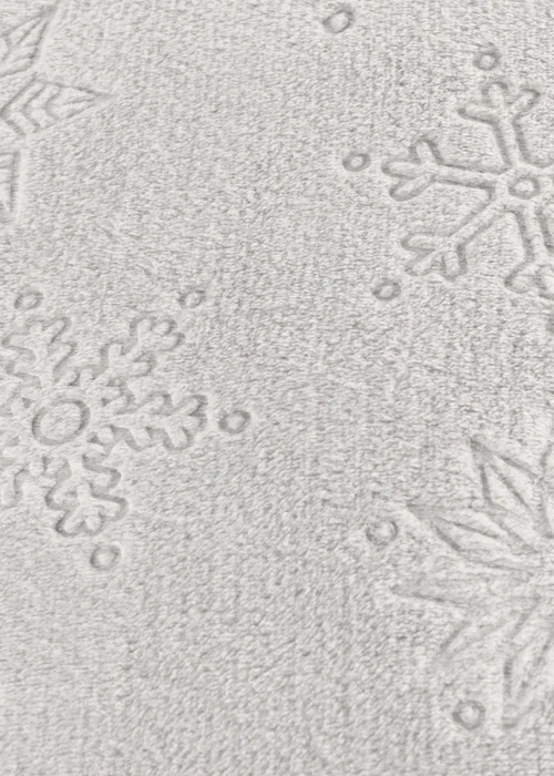 Furn Snowflakes Embossed Grey Cushion - 50cm x 50cm Image 4