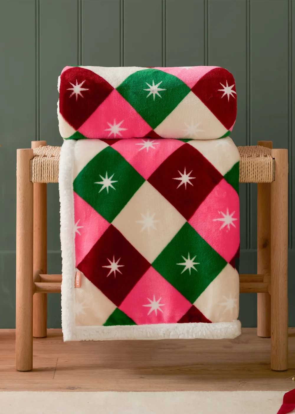 Furn Star Sherpa Fleece Multi Throw - 140cm x 180cm Image 2