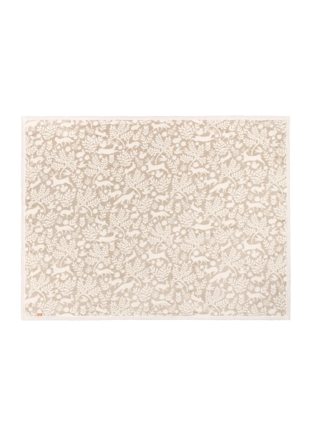 Furn Brown Skandi Woodland Sherpa Fleece Sable Throw - 140cm x 180cm Image 4