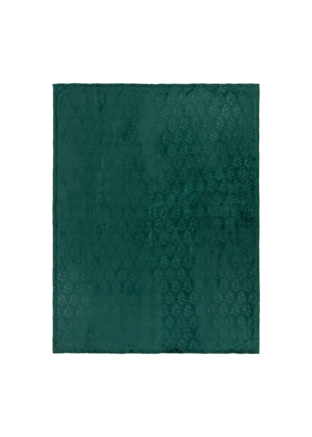 Furn Festive Trees Fleece Emerald Throw - 140cm x 180cm Image 3