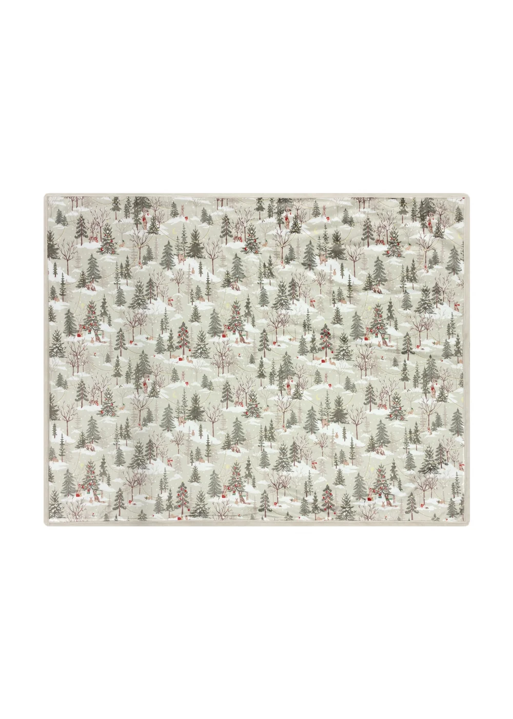 Furn Forest Festivities Faux Fur Natural Throw - 130 x 180cm Image 3