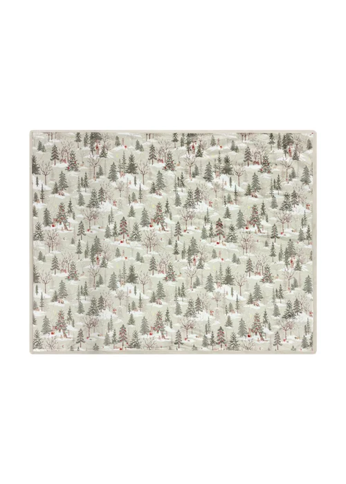 Furn Forest Festivities Faux Fur Natural Throw - 130 x 180cm Image 3