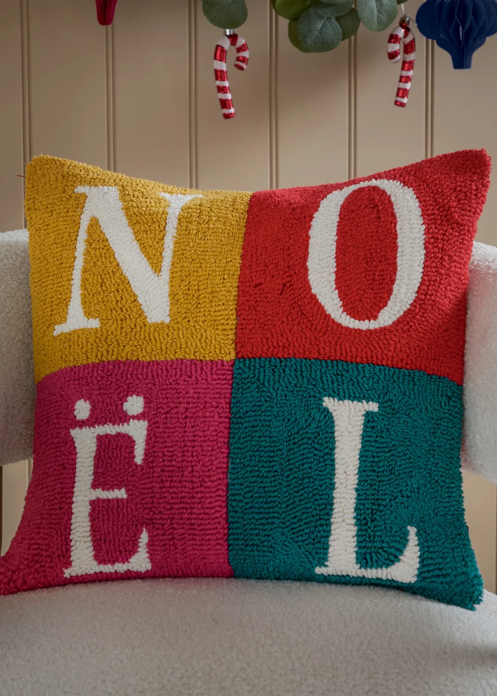 Furn Noelle Loop Tufted Multi Cushion - 45cm x 45cm Image 1