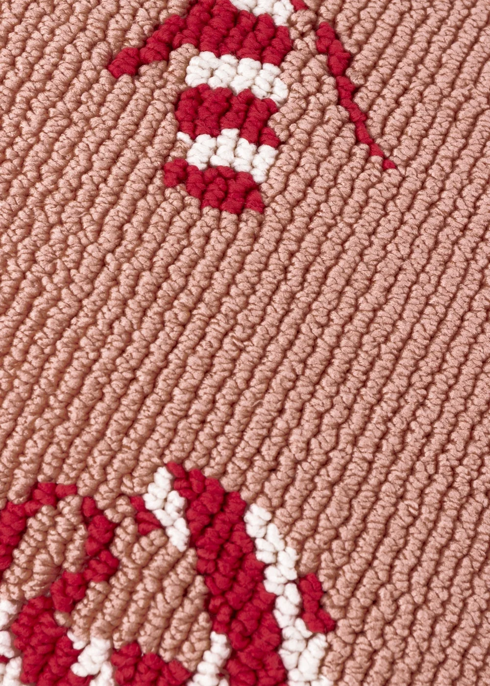 Furn Candy Canes Tufted Pink/Red Cushion - 45cm x 45cm Image 5
