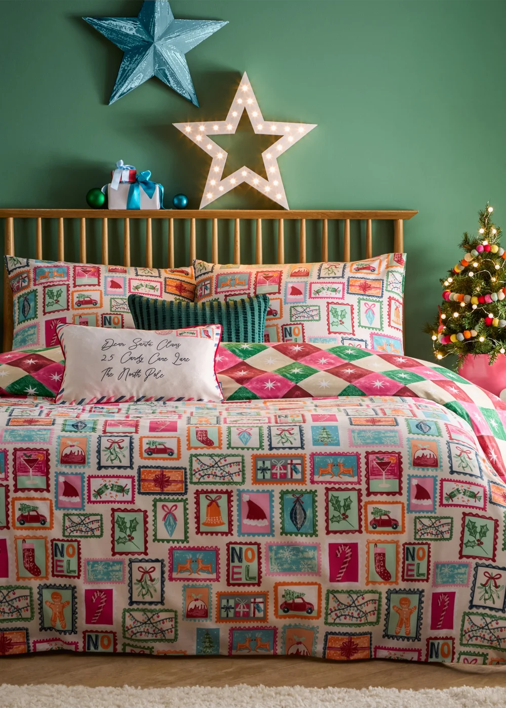 Furn Dear Santa Printed Reversible Multi Cushion - 30 x 50cm Image 5