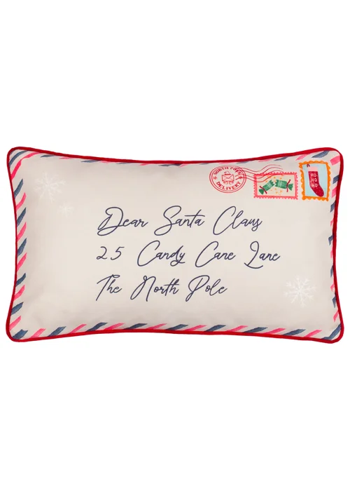 Furn Dear Santa Printed Reversible Multi Cushion - 30 x 50cm Image 1