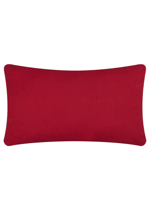 Furn Candy Merry Christmas Tufted Red/White Cushion - 30 x 50cm Image 3