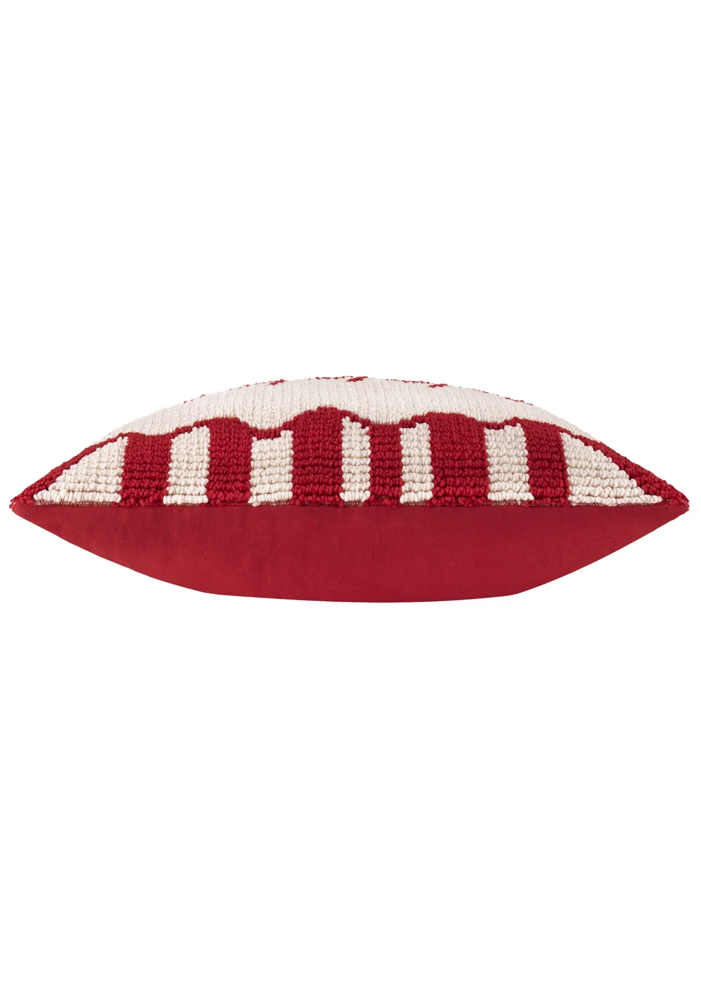 Furn Candy Fa La La Tufted Red/White Cushion - 30 x 50cm Image 4