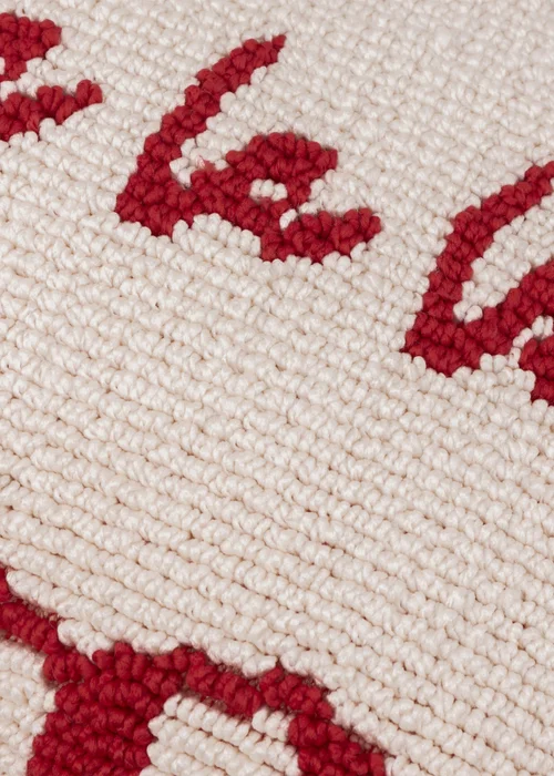 Furn Candy Fa La La Tufted Red/White Cushion - 30 x 50cm Image 5