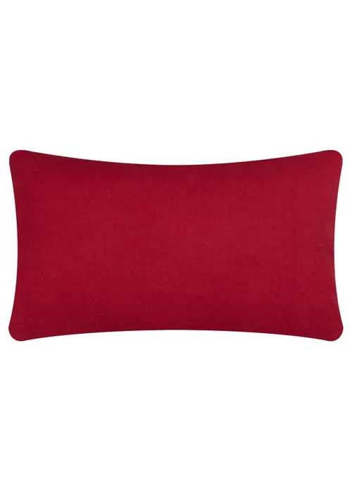 Furn Candy Fa La La Tufted Red/White Cushion - 30 x 50cm Image 3