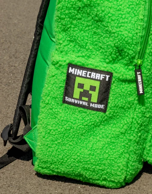 Vanilla Underground Minecraft Kids Green Logo Backpack - One Size Image 3