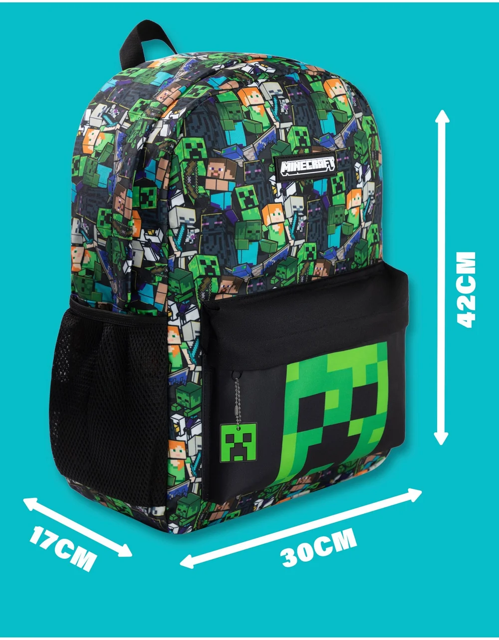 Vanilla Underground Minecraft Kids Multicoloured Movie Backpack - One Size Image 6