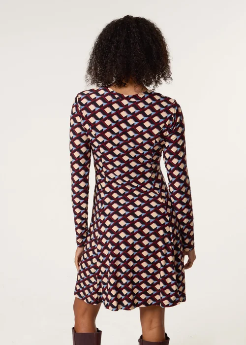 Blue Vanilla Multi Crew Neck Mini Dress - L/XL Image 5