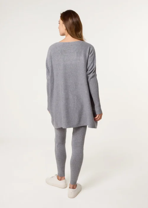 Blue Vanilla Grey Knitted Oversized Set - One Size Image 4