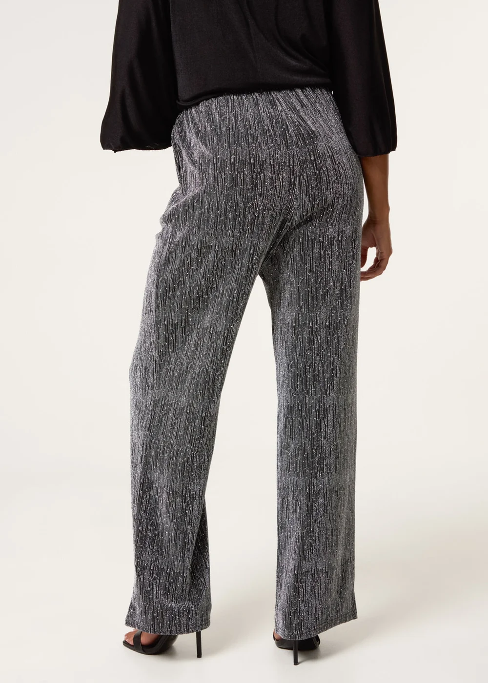 Blue Vanilla Silver Rhinestone Detailed Trousers - S/M Image 5