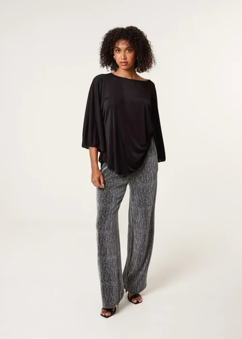 Blue Vanilla Silver Rhinestone Detailed Trousers - S/M Image 3