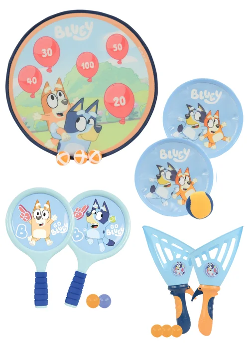 Bluey 4in1 Bumper Box of Garden Games - One Size Image 1