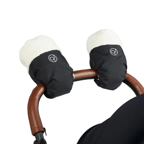 Ickle Bubba Black Pram Mitts - One Size Image 1