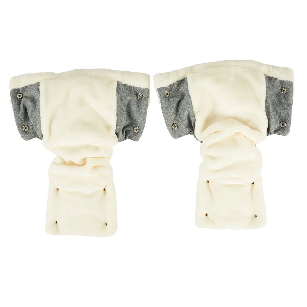Ickle Bubba Grey Pram Mitts - One Size Image 3