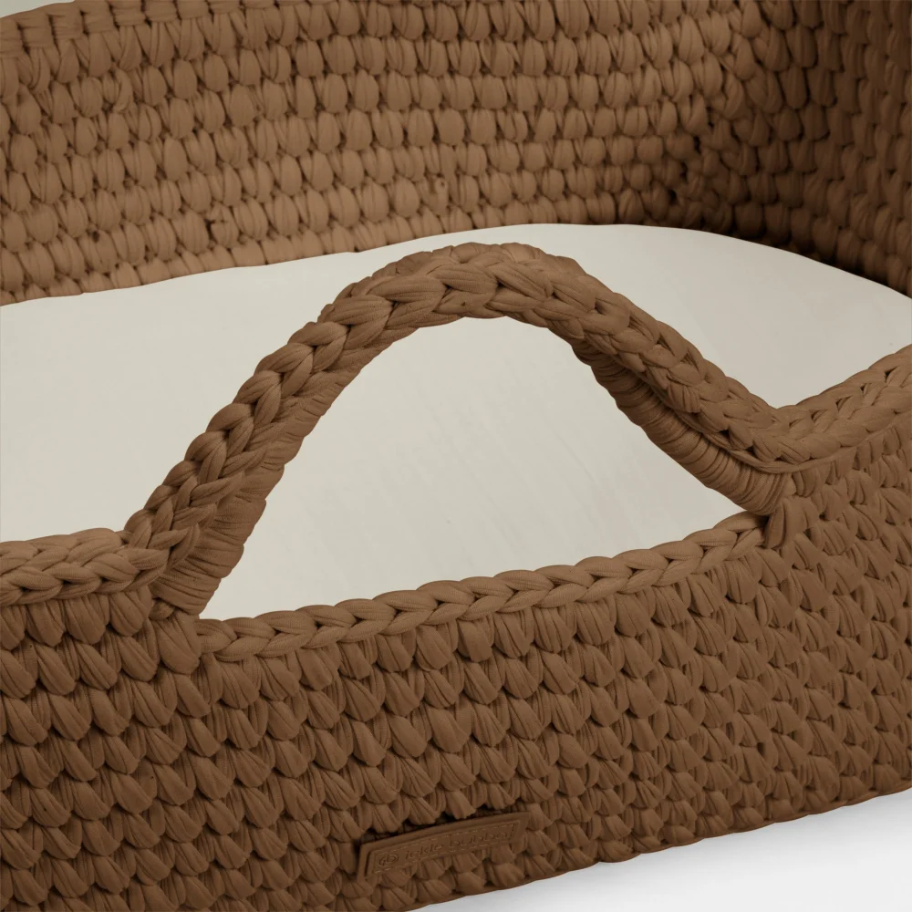 Ickle Bubba Chocolate Brown Nova Moses Basket & Stand - One Size Image 5