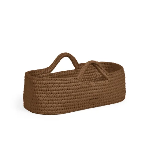 Ickle Bubba Chocolate Brown Nova Moses Basket & Stand - One Size Image 3