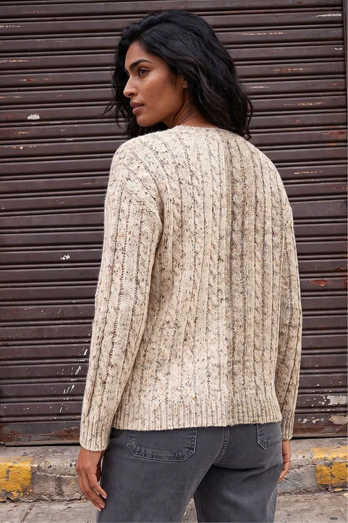 Roman Ivory Colour Block Heart Knit Jumper - 16 Image 3