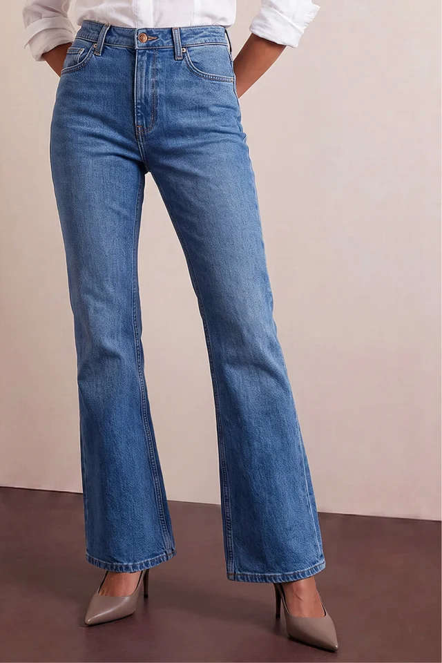 Roman Denim Petite Bootcut Stretch Jeans