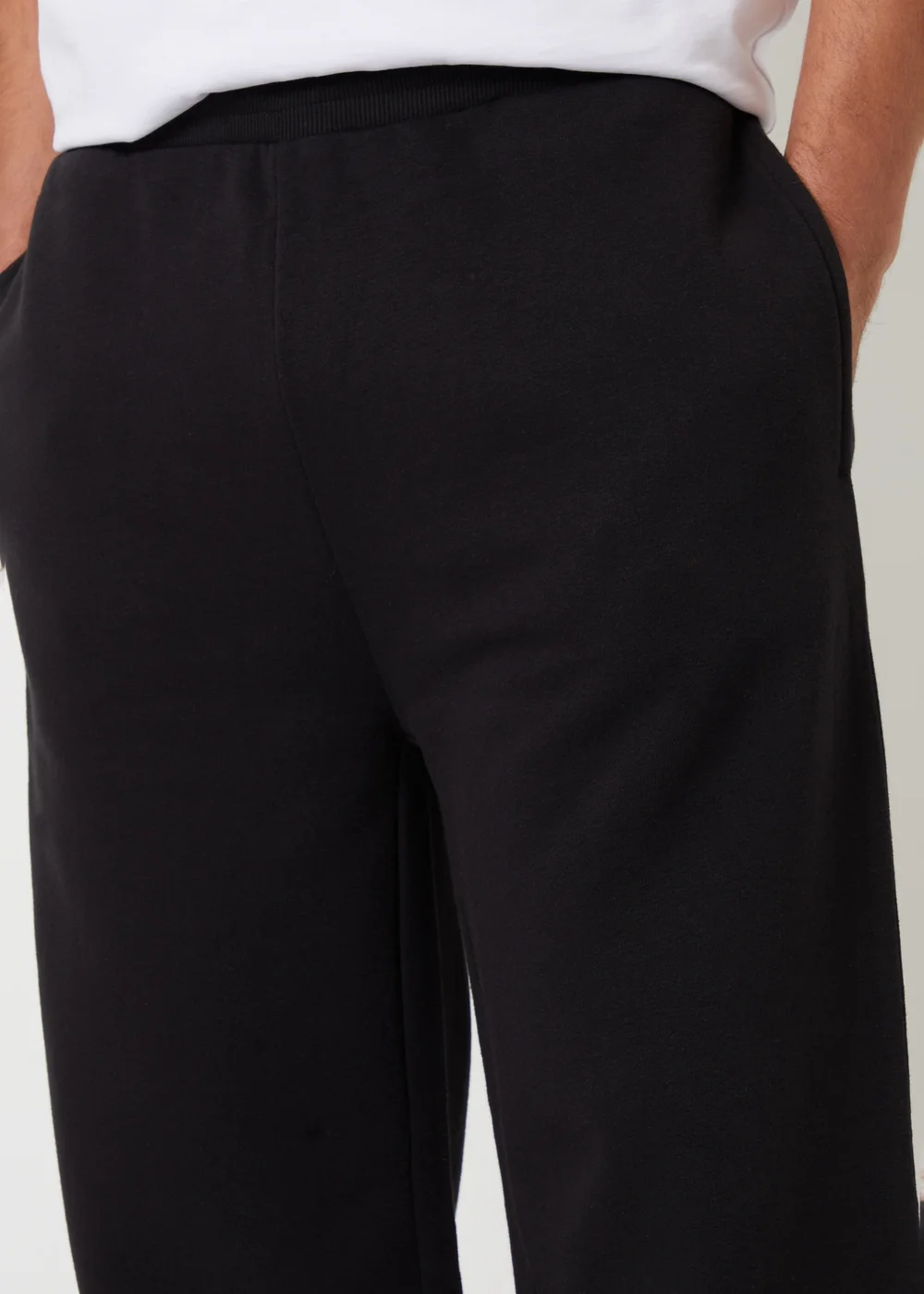 Threadbare Black Wide Leg Joggers - XL Image 4
