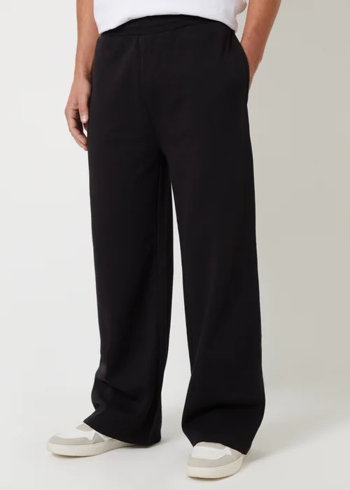 Threadbare Black Wide Leg Joggers - XL Image 1