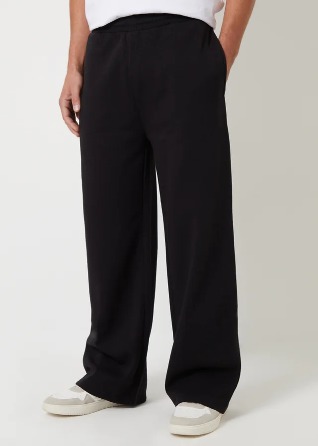 Threadbare Black Wide Leg Joggers