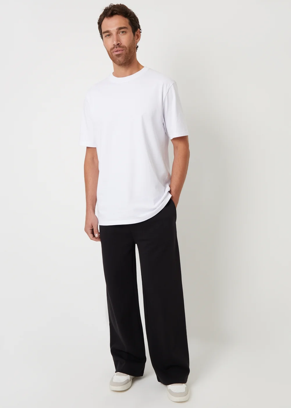 Threadbare Black Wide Leg Joggers - XL Image 3