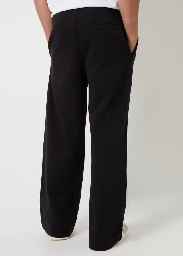 Threadbare Black Wide Leg Joggers