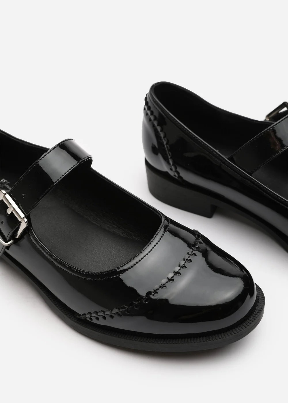 Where's That From Marissa Black Patent Extra Wide-Fit Mary Jane Pumps - 4 Image 4