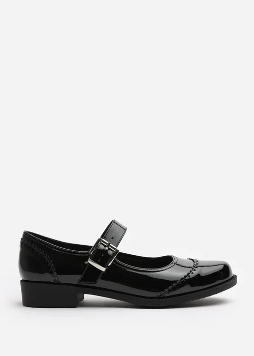 Where's That From Marissa Black Patent Extra Wide-Fit Mary Jane Pumps - 4 Image 2
