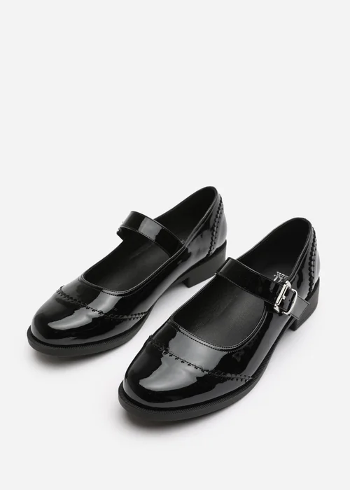 Where's That From Marissa Black Patent Extra Wide-Fit Mary Jane Pumps - 4 Image 3