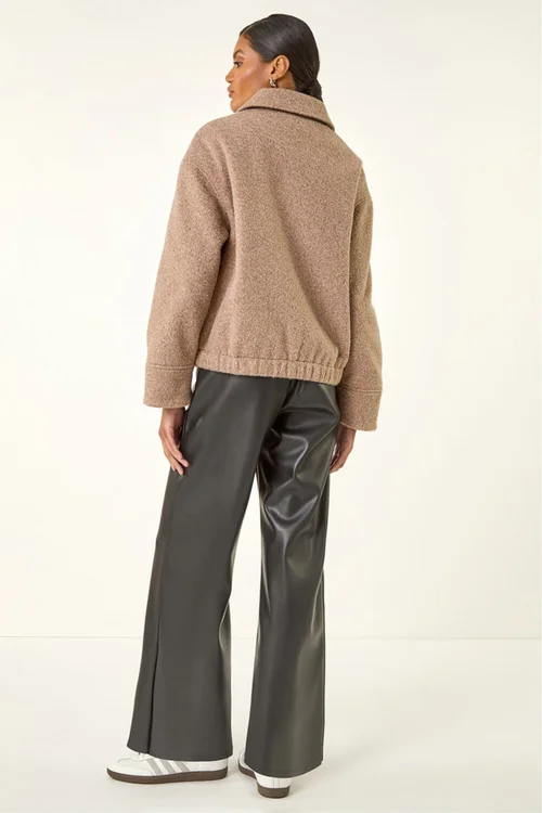Roman Stone Boucle Bomber Jacket - 12 Image 3