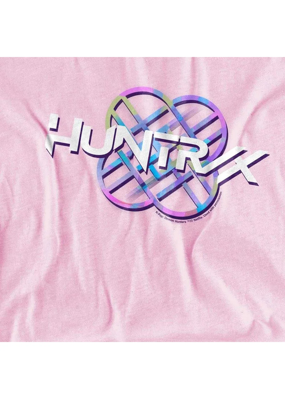 K-Pop Demon Hunters Kids Pink Pastel Logo T-Shirt (3-13yrs) - 7-8 Yrs Image 3