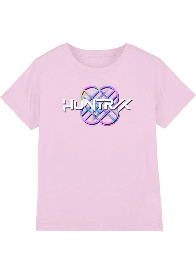 K-Pop Demon Hunters Kids Pink Pastel Logo T-Shirt (3-13yrs)