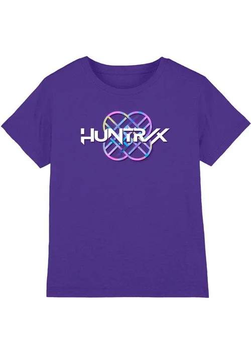 K-Pop Demon Hunters Kids Purple Pastel Logo T-Shirt (3-13yrs) - 9 Yrs Image 1