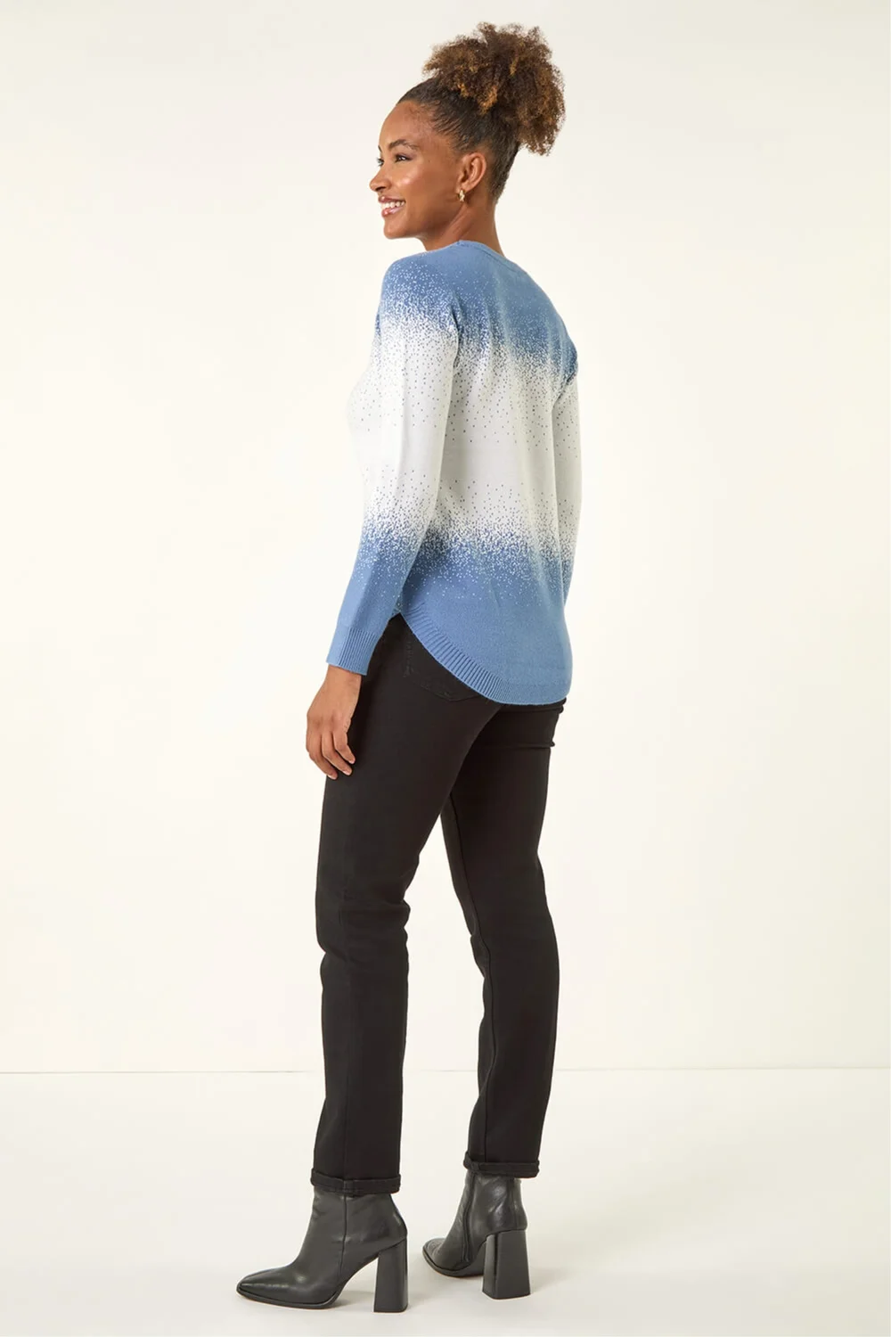 Roman Light Blue Ombre Soft Knit Jumper - 12 Image 3